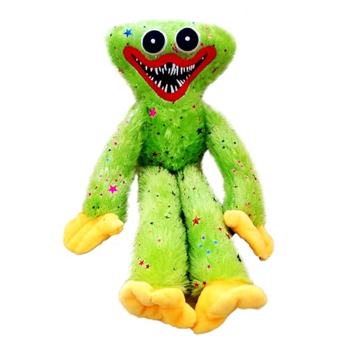 COQOYO Huggy Kuscheltier, Poppy Plüschtier Grün, Gruseliges Horror Monster Wuggy Playtime Stofftier, 40cm Plüschpuppe Lustige Smiling Plushie Action Figure Spielzeug, Geburtstag Geschenke für Kinder von COQOYO