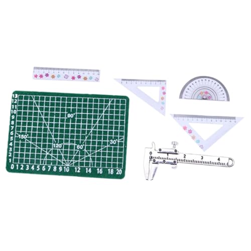 CORHAD 1 Satz Von Mini -bremssemalpersonen Liefert Mini -herrscher Und Mattensimulation Kleiner Herrscher Mini House Decor von CORHAD