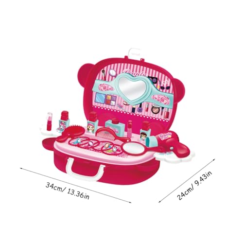 CORHAD 1 Schachtel Simulation Schminkkoffer für Mädchen Sicheres Kinderschminke Set mit Abgerundeten Ecken Langlebiges Beauty Case für Rollenspiele Fördert Aufbewahrung und Kreativität von CORHAD