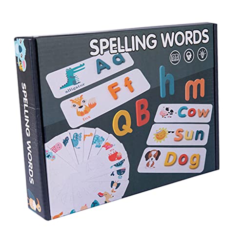 CORHAD Alphabet-Matching-lernset Englisch-rechtschreibspiele Für Kinder Frühes Englisch-lernspielzeug Für Kleinkinder Lernspielzeug von CORHAD