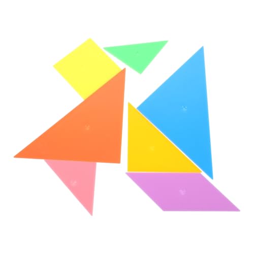 CORHAD Kunststoff-Puzzle-würfel Für Jungen Und Mädchen Puzzle Spielzeug Tangram Puzzles Mathematik Lernen von CORHAD
