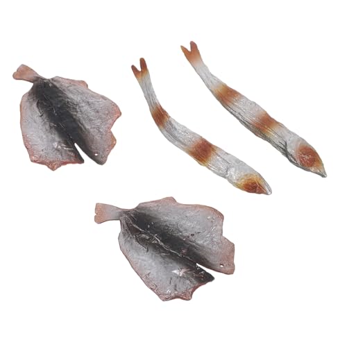 CORHAD 1 Set Künstlicher Gebratener Fisch: Lebensechte Fischfilets, Realistisches Meeresfrüchte-Modell, Lebensmittelspielzeug Für Die Küche, Zuhause, Ausstellung, Party, Foto-Requisiten, von CORHAD
