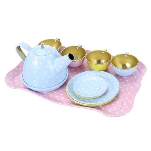 CORHAD 1 Simulation Tee-Set teeservice puppengeschirr kochset Teetassen Puppen Tee Set Puppenhaus- Geschirr Modellbausatz Mini-Küchenset Weißblech von CORHAD