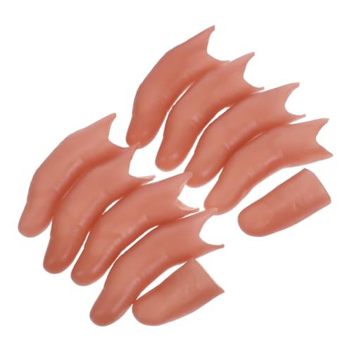CORHAD 10 Stück Simulierte Falsche Finger Fingerspielzeug Fingertrick Requisite Trickfinger Cosplay Gefälschter Finger Lebensechte Daumenabdeckung Streichspielzeug von CORHAD