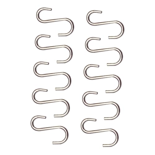 CORHAD 10 Stück Teiliges Mini S Haken aus Fein Poliert Glatte Oberfläche Praktische Puppenzubehör für Puppenhausmöbel zum Aufhängen von Mini Kochutensilien und Accessoires CORHAD 10 Stück Teiliges Mini S Haken aus Fein Poliert Glatte Oberfläche Praktische Puppenzubehör für Puppenhausmöbel zum Aufhängen von Mini Kochutensilien und Accessoires von CORHAD