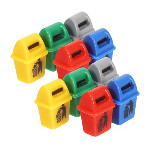 CORHAD 10 Stück Teiliges Miniatur Mülleimer aus Resin Farbig Sortierte Puppenhaus Mülltonnen Umweltfreundliche Mini Abfalleimer für Sandtisch Feengarten Diorama und Bastelprojekte CORHAD 10 Stück Teiliges Miniatur Mülleimer aus Resin Farbig Sortierte Puppenhaus Mülltonnen Umweltfreundliche Mini Abfalleimer für Sandtisch Feengarten Diorama und Bastelprojekte von CORHAD