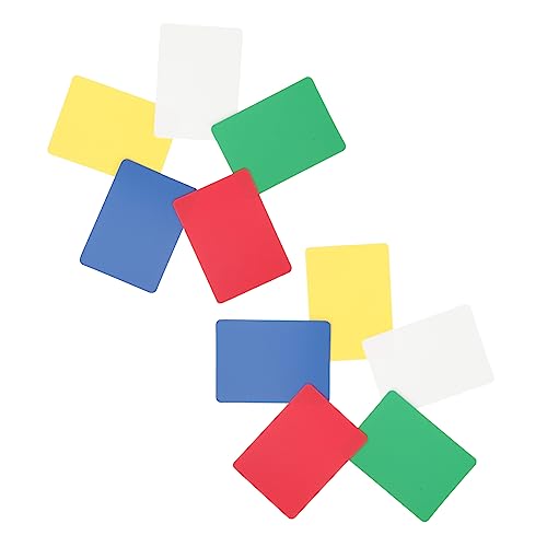 CORHAD 10 Stück Teiliges Poker Karten Schneidset aus Hochwertigem PVC Glatte Abgerundete Kanten für Schnelles Sicheres Austeilen Profi Poker Dealing Tool in Farben Je für Spiele von CORHAD