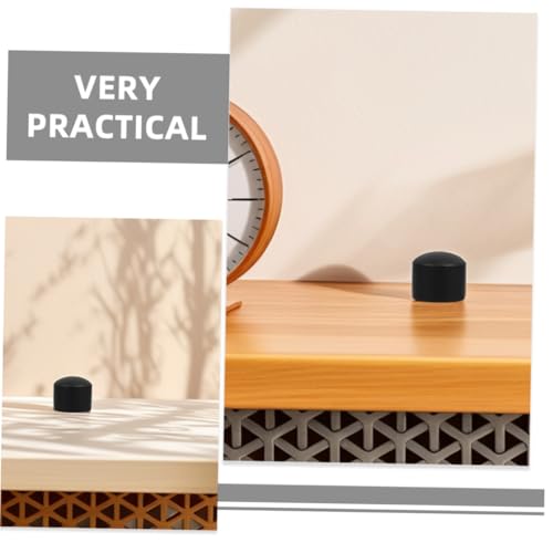 CORHAD 10 Stück Teiliges Schwarze Foosball Endkappen aus Robustem Kunststoff Passgenaue Tischfußball Rohrkappen Schutz für Stangen Geeignet für Indoor Outdoor Spiel Verletzungsschutz von CORHAD