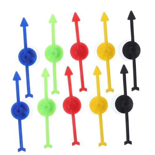 CORHAD 10 Stück Teiliges drehbare Kunststoff Pfeile für Brettspielzubehör Stabile Saugnapf Spitzen Geeignet für Partyspiele DIY Brettspiele Unterricht und Events CORHAD 10 Stück Teiliges drehbare Kunststoff Pfeile für Brettspielzubehör Stabile Saugnapf Spitzen Geeignet für Partyspiele DIY Brettspiele Unterricht und Events von CORHAD
