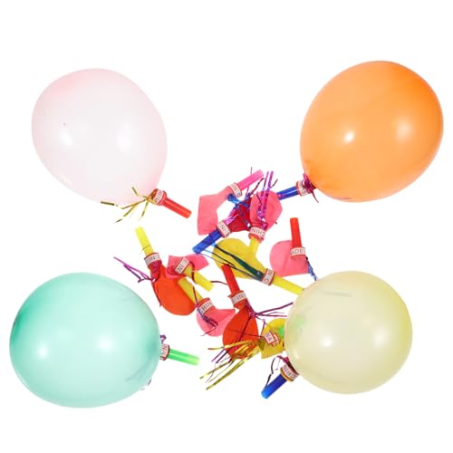 CORHAD 100 Stk Kinder Blowouts spielzeug the hallow Geschenkidee wasserballon weihnachen glinet Luftballons pfeift musikalische Ausbrüche Partypfeifen Metall Geburtstagsparty liefert von CORHAD