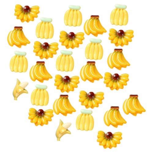 CORHAD 100 Stück Künstliche Mini Bananen Realistische Simulation für Dekoration Fotorequisiten und Lehrmittel Lebensechte Bunte Bananen für Zuhause Partys und Märkte von CORHAD