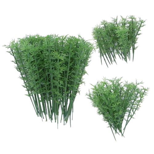 CORHAD 100 Stück Simuliertes Bambusmodell Mini-Modellbäume grüner Modellbaum Landschaftsmodellbaum Modellbambusbäume von CORHAD