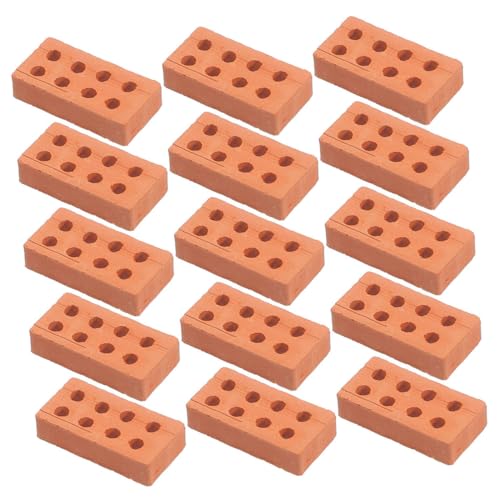 CORHAD 100 Stück Teiliges Mini Ziegelset aus Keramikton Kindersicher Langlebig für DIY Sandtisch Architekturmodelle Miniaturhäuser Vielseitig Einsetzbar für Kreatives Gestalten und von CORHAD