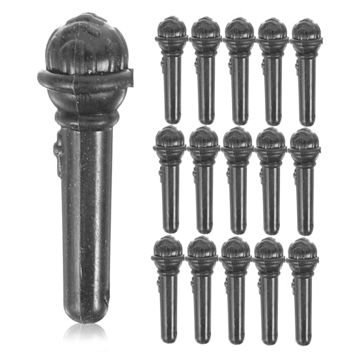 CORHAD 100 Stück Teiliges Miniatur Mikrofon Puppenhaus Zubehör Dekoratives Ktv Robustes und Leichtes Fake Mikrofon für Kinderzimmer von CORHAD