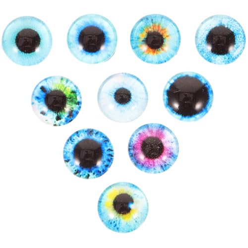 CORHAD 100Stücke Puppenaugen für DIY Bastelprojekte Dekorative Augen für Plüschtiere und Schmuckherstellung Langlebig und Robust Zubehör für Kreative von CORHAD
