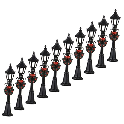 CORHAD 10St Modell Straßenlaterne Miniaturlampe Lampenmodell Modelle Ornament Mini- Straßenlaterne Stuhl Wohnaccessoires Bahn Strassenlicht Möbel Dekorationen ob11 Zubehör Plastik von CORHAD
