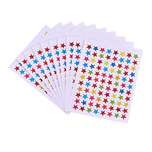 CORHAD 10Stücke Aufkleber Etiketten Belohnungssticker Für Lehrer Kindergarten Und DIY Projekte Selbstklebend Für Fortschrittsverfolgung Und Erfolge Feiern von CORHAD