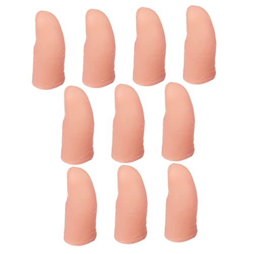 CORHAD 10Stücke Fingerschutz Realistische Daumenabdeckung für Magische Tricks und Partyspiele aus Langlebigem Material Hautfarbe für Kreative Aufführungen und Scherze CORHAD 10Stücke Fingerschutz Realistische Daumenabdeckung für Magische Tricks und Partyspiele aus Langlebigem Material Hautfarbe für Kreative Aufführungen und Scherze von CORHAD