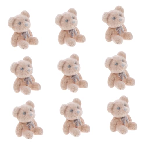 CORHAD 10Stücke Miniaturbären Figuren aus Niedliche Deko für Hochzeiten Geburtstagsfeiern und Besondere Anlässe Flockenbär Ornamente für DIY Projekte und von CORHAD