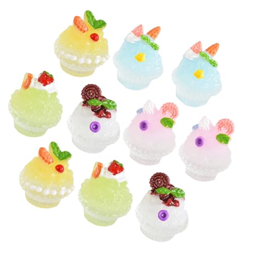 CORHAD 10pcs Mini -Eiscreme Decors Doll House -eismodelle Gefälschte Dessert Gemischte Farbe von CORHAD