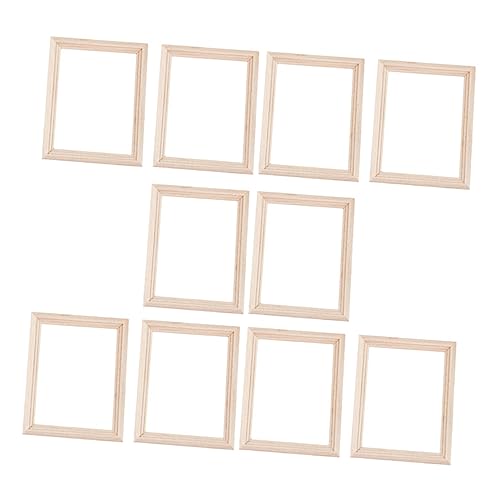 CORHAD Puppenhaus Miniatur Dekorativer Fotorahmen 10-teiliges Kit Realistischer Holzrahmen Für Mini- -Layout CORHAD Puppenhaus Miniatur Dekorativer Fotorahmen 10-teiliges Kit Realistischer Holzrahmen Für Mini- -Layout von CORHAD