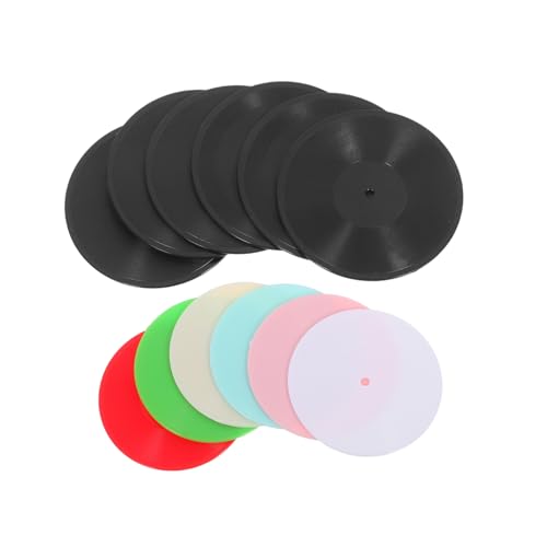 CORHAD 12 Stück Mini Schallplatten Puppenhaus Zubehör Schallplatten Dekorationen Requisite Dekorative CORHAD 12 Stück Mini Schallplatten Puppenhaus Zubehör Schallplatten Dekorationen Requisite Dekorative von CORHAD