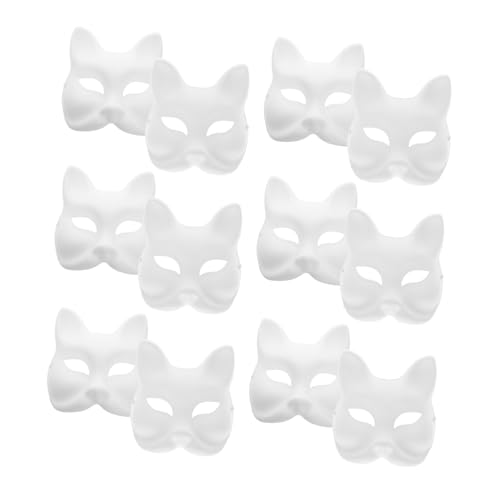 CORHAD 12 Stück Teiliges DIY Papiermasken zum Bemalen Leere Pappmaché Masken für Frauen Vielseitige Bastelmasken für Halloween Karneval Maskenball und Cosplay Fördert Kreativität und CORHAD 12 Stück Teiliges DIY Papiermasken zum Bemalen Leere Pappmaché Masken für Frauen Vielseitige Bastelmasken für Halloween Karneval Maskenball und Cosplay Fördert Kreativität und von CORHAD
