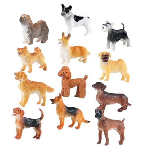 CORHAD 12 Stück Teiliges Miniatur Hundemodell aus Solidem Material Realistische Kleine Hundefiguren für Wohn und Gartendeko Vielseitige Puppenornamente als für Hundeliebhaber CORHAD 12 Stück Teiliges Miniatur Hundemodell aus Solidem Material Realistische Kleine Hundefiguren für Wohn und Gartendeko Vielseitige Puppenornamente als für Hundeliebhaber von CORHAD