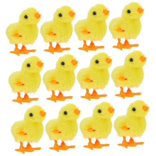 CORHAD 12 Stück Teiliges Plüsch Wind up Huhn Lustige Aufziehküken für Handlich Fördert Hand Auge koordination für Eltern Junge Mädchen Spiel und Ostern Dekoration CORHAD 12 Stück Teiliges Plüsch Wind up Huhn Lustige Aufziehküken für Handlich Fördert Hand Auge koordination für Eltern Junge Mädchen Spiel und Ostern Dekoration von CORHAD