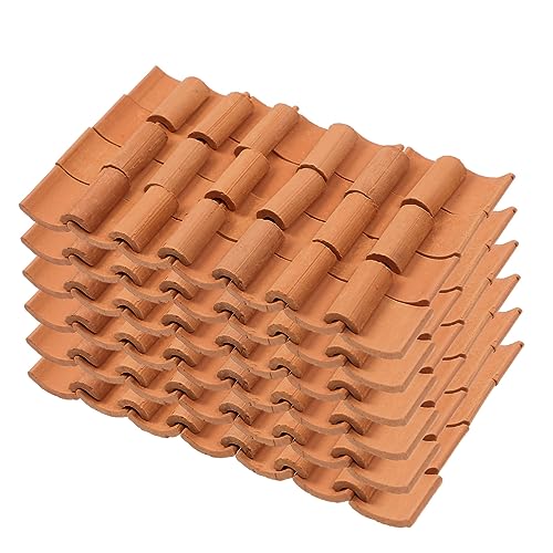 CORHAD 120Stücke Dachziegel Modelle für DIY Dekorationssimulationsdachfliesen für Sandtisch Häuser und Gartenornamente Hochwertige Detailverarbeitung für Kreative von CORHAD