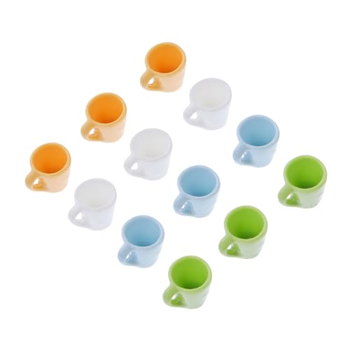 CORHAD 12St Mini-Becher Dekoration Garten Kaffeebecher Kaffeetassen Mini-Wasserbecher Teetasse Mini-Ornament Puppenhauszubehör Getränke Becher Trinken Harzbecher Spielzeugzimmer schmücken von CORHAD