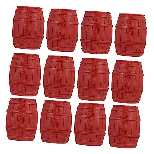 CORHAD 14 Stück Teiliges Mini Piratenfässer Modellset PVC Miniatur Barrels Dekoration für Puppenhaus Mikro Szene Sandtisch und Fotorequisiten von CORHAD
