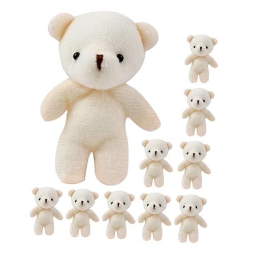 CORHAD 15 Stück Teiliges Mini Bär Plüschtier Schlüsselanhänger Niedliche Kleine Bär Figuren Vielseitiger Taschenanhänger Einfach zu Befestigen als und DIY Zubehör von CORHAD