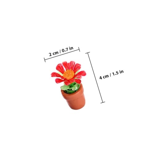 CORHAD 15 Stück Teiliges Miniatur Topfpflanzen Künstliche Bonsai Pflanzenmodelle Mini Puppenhaus Dekoration Pflegeleicht für DIY Basteln und Miniaturszenen Farbenfrohe Wohnaccessoires von CORHAD