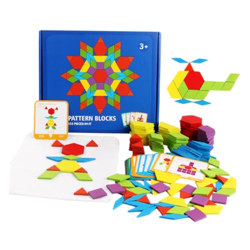 CORHAD 155 Stück Teiliges Holzpuzzle mit Geometrischen Formen Buntes Montessori Lernspielzeug Hand Auge Koordination und Kognitiver Entwicklung für DIY Puzzle Toy CORHAD 155 Stück Teiliges Holzpuzzle mit Geometrischen Formen Buntes Montessori Lernspielzeug Hand Auge Koordination und Kognitiver Entwicklung für DIY Puzzle Toy von CORHAD