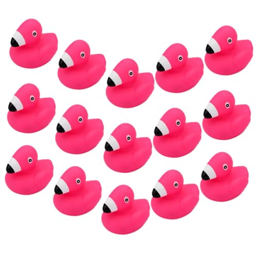 CORHAD 15Stücke Badespielzeug Für Junge Mädchen Quietschendes Flamingo Duschspielzeug Badewannenspielzeug Für Schwimmende Tierfiguren Und Badewanne von CORHAD