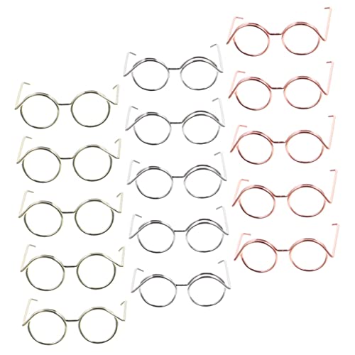 CORHAD 15Stücke Teiliges Puppenbrillen aus Metall für Kreative Verkleidungen Stilvolle Accessoires Roségold für Puppen und DIY Projekte für Fotografie CORHAD 15Stücke Teiliges Puppenbrillen aus Metall für Kreative Verkleidungen Stilvolle Accessoires Roségold für Puppen und DIY Projekte für Fotografie von CORHAD