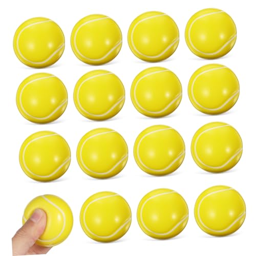 CORHAD 16 . Teiliges Mini Tennisbälle Stressbälle aus Weichem Schaumstoff Bunte Sport Knautschbälle für Büro Klassenzimmer Party und Stressabbau CORHAD 16 . Teiliges Mini Tennisbälle Stressbälle aus Weichem Schaumstoff Bunte Sport Knautschbälle für Büro Klassenzimmer Party und Stressabbau von CORHAD