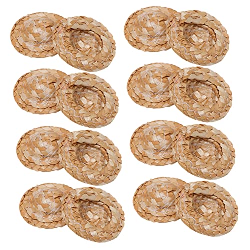 CORHAD 16 Stück Teiliges Handgewebte Strohhüte Dekorative Kleine Hüte Puppenaccessoires Leicht und Sicher für DIY Kindergeburtstag Haustierhut Rustikal Natürlich CORHAD 16 Stück Teiliges Handgewebte Strohhüte Dekorative Kleine Hüte Puppenaccessoires Leicht und Sicher für DIY Kindergeburtstag Haustierhut Rustikal Natürlich von CORHAD