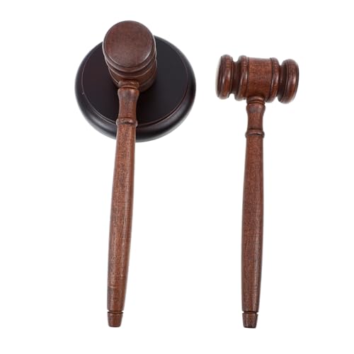 CORHAD 1Satz Auktionshammer aus Holz Teiliges Richterhammer mit Basis Kompakt und Tragbar für Rollenspiele Gerichtsverhandlungen und aus Hochwertigem Holz CORHAD 1Satz Auktionshammer aus Holz Teiliges Richterhammer mit Basis Kompakt und Tragbar für Rollenspiele Gerichtsverhandlungen und aus Hochwertigem Holz von CORHAD