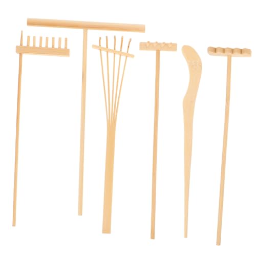 CORHAD 1Satz Bambus Mini Zen Garten Zubehör Set Teiliges Tee Set mit Rechen für Landschaftsdekoration für Kleine Topfpflanzen und Desktop Ornamente Langlebig CORHAD 1Satz Bambus Mini Zen Garten Zubehör Set Teiliges Tee Set mit Rechen für Landschaftsdekoration für Kleine Topfpflanzen und Desktop Ornamente Langlebig von CORHAD