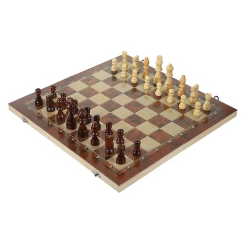 CORHAD 1Satz Faltbares Schachset aus Schach Dame und Tragbar für Erwachsene für Reisen und Familienunterhaltung CORHAD 1Satz Faltbares Schachset aus Schach Dame und Tragbar für Erwachsene für Reisen und Familienunterhaltung von CORHAD