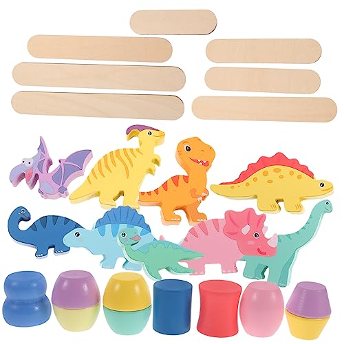 CORHAD 1Satz Kreatives Dinosaurier Stapelspielzeug aus Holz für Kleinkinder Pädagogisches Lernspielzeug Hand Auge Koordination und Logischem für Frühe CORHAD 1Satz Kreatives Dinosaurier Stapelspielzeug aus Holz für Kleinkinder Pädagogisches Lernspielzeug Hand Auge Koordination und Logischem für Frühe von CORHAD