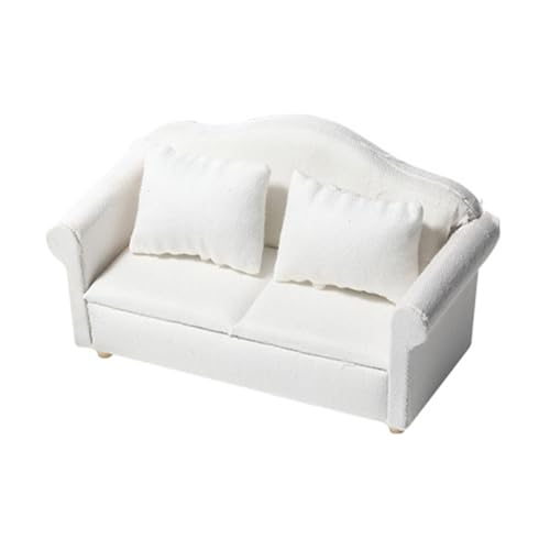 CORHAD 1Satz Miniatur Sofa für Puppenhaus Teiliges Modell mit Kissen Geeignet für DIY Mini House Dekoration Langlebiges Sicheres Design aus von CORHAD