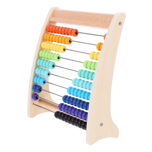 CORHAD 1Satz Rechenabakus aus Holz für Lehrreiches Zählspielzeug Mathematikfähigkeiten Sicher und Kinderfreundlich für Eltern Junge Mädchen Spiele und von CORHAD