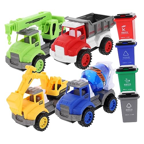 CORHAD 1Satz Reibungsbetriebenen Fahrzeugspielzeugen und Mülltonnen Technisches für Lernspielzeug zur Müllklassifizierung für Jungen und CORHAD 1Satz Reibungsbetriebenen Fahrzeugspielzeugen und Mülltonnen Technisches für Lernspielzeug zur Müllklassifizierung für Jungen und von CORHAD