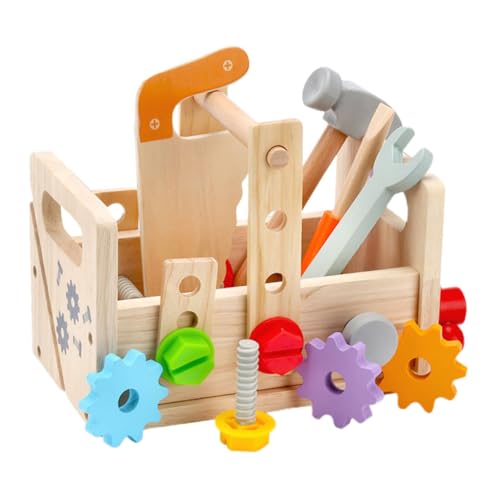 CORHAD 1Satz Werkzeugkoffer Set für Pädagogisches Werkzeugspielzeug für Kleinkinder für Geburtstage und Feiertage Fördert Praktische Fähigkeiten und Kreativität von CORHAD