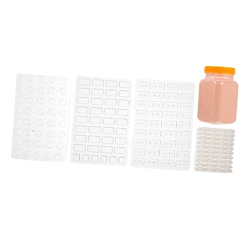 CORHAD 1Satz Ziegelstein Herstellung Kit DIY Sandtisch Landschaftsbau mit Silikonformen und Dose Ziegelpulver Miniaturszenen Bauzubehör und Kreative Projekte von CORHAD