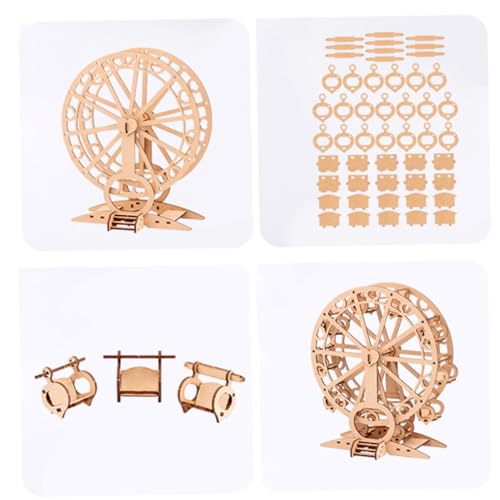 CORHAD 1Stück Riesenrad Modell aus Holz DIY Puzzle für Fördert Kreativität und Denkfähigkeiten Dekoratives CORHAD 1Stück Riesenrad Modell aus Holz DIY Puzzle für Fördert Kreativität und Denkfähigkeiten Dekoratives von CORHAD