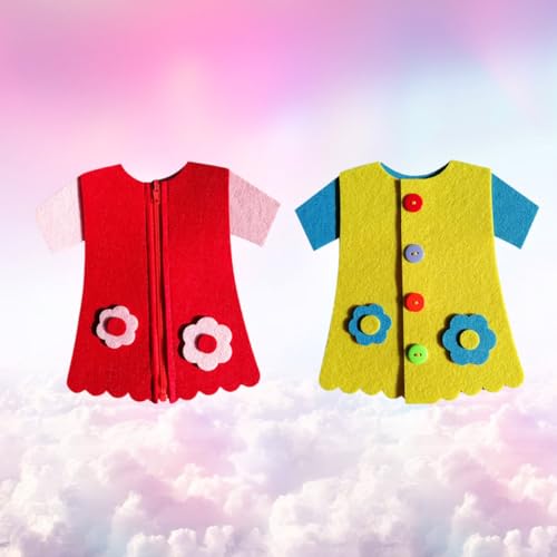 CORHAD 2 STÜCK Teiliges DIY Knopf Reißverschluss Filz für Motorisches Lernspielzeug Feinmotorik Konzentration und Frühkindlicher Bildung Geeignet für Kindergarten und Zuhause Rot Gelb CORHAD 2 STÜCK Teiliges DIY Knopf Reißverschluss Filz für Motorisches Lernspielzeug Feinmotorik Konzentration und Frühkindlicher Bildung Geeignet für Kindergarten und Zuhause Rot Gelb von CORHAD